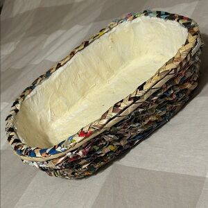 Handmade braided paper Basket
